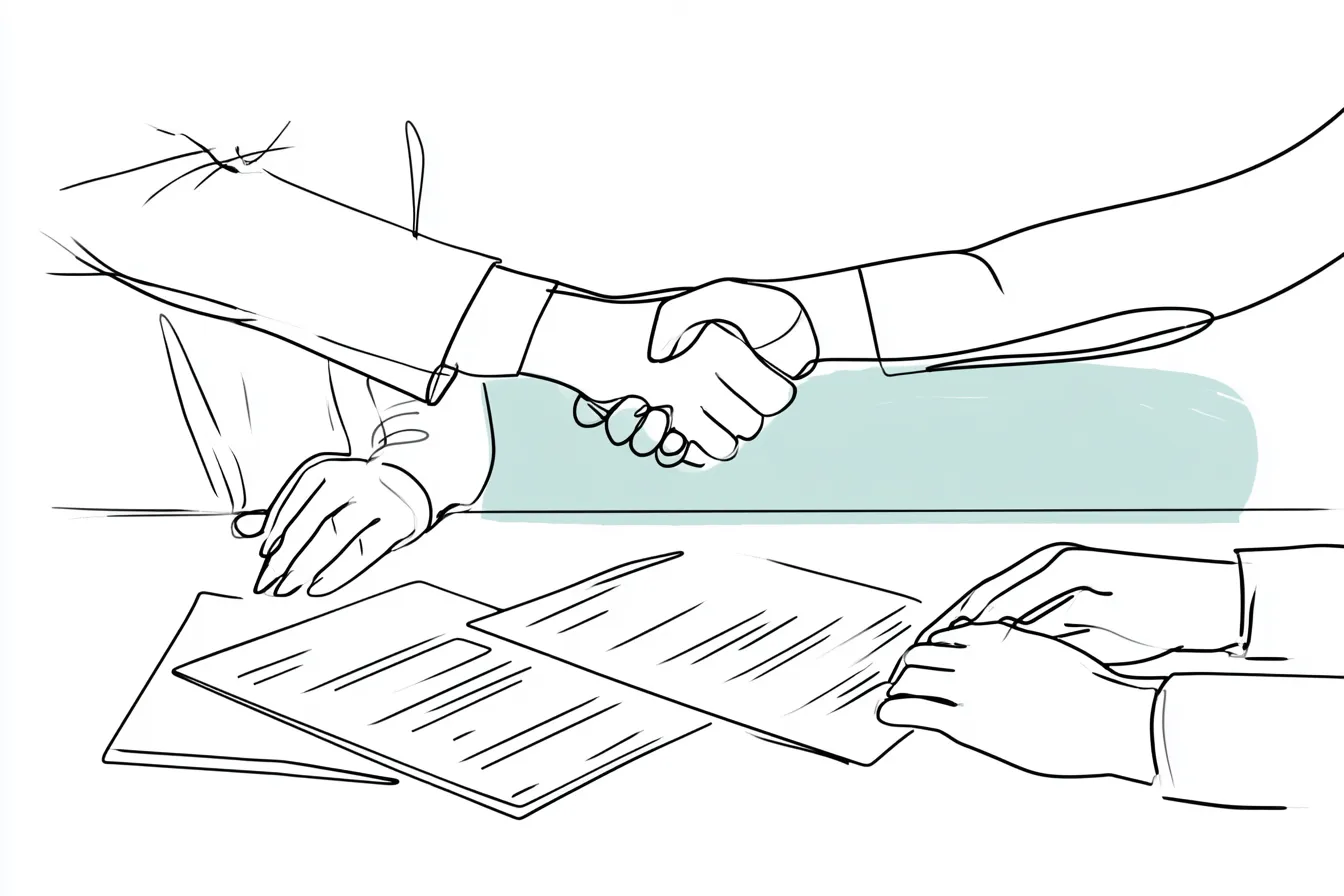 Handshake over documents representing transparent lender compensation